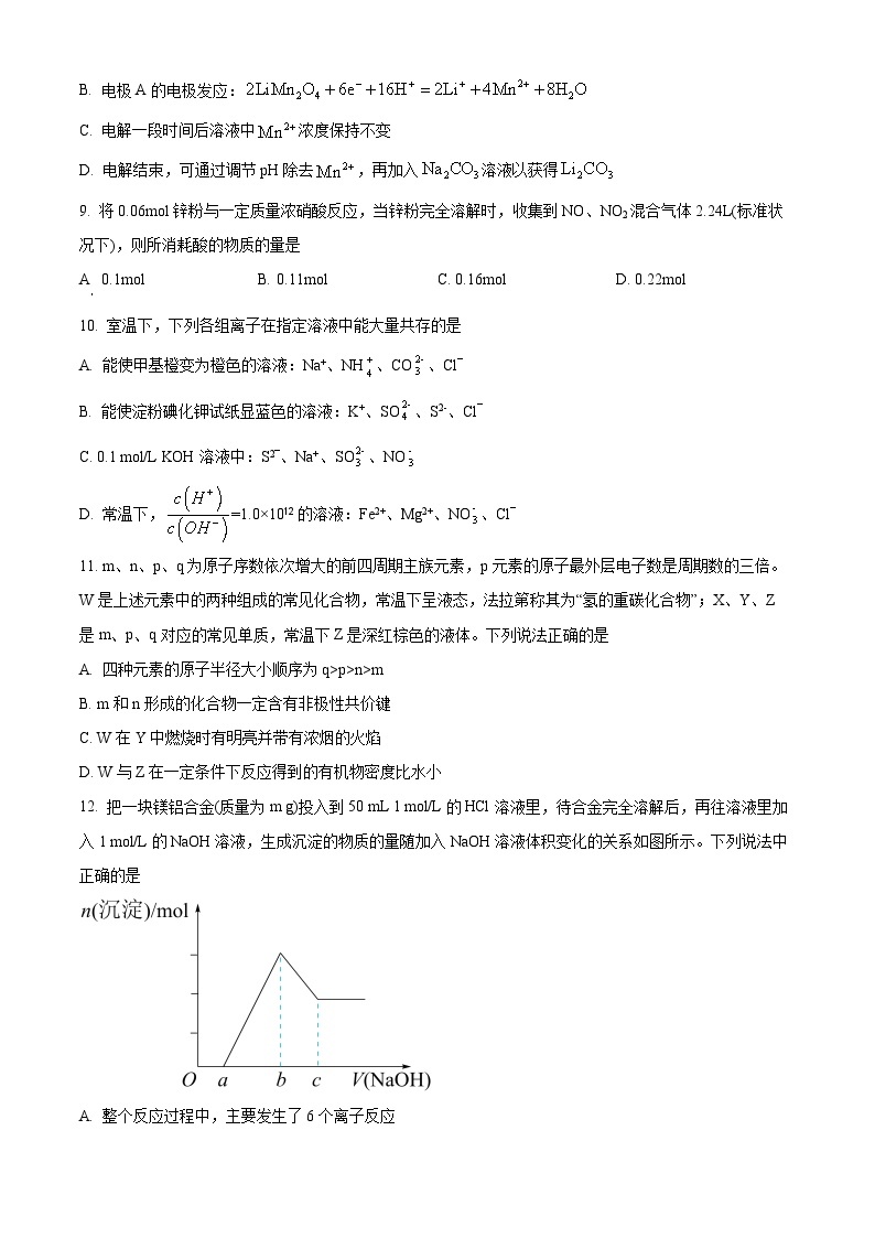 【期中真题】江西省抚州市临川第一中学2022-2023学年高三上学期期中考试化学试题.zip03