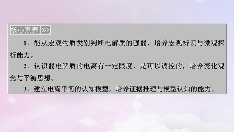 新教材适用2023_2024学年高中化学第3章水溶液中的离子反应与平衡第1节电离平衡课件新人教版选择性必修108