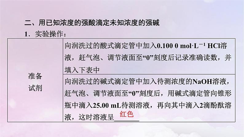 新教材适用2023_2024学年高中化学第3章水溶液中的离子反应与平衡实验活动2强酸与强碱的中和滴定课件新人教版选择性必修1第7页