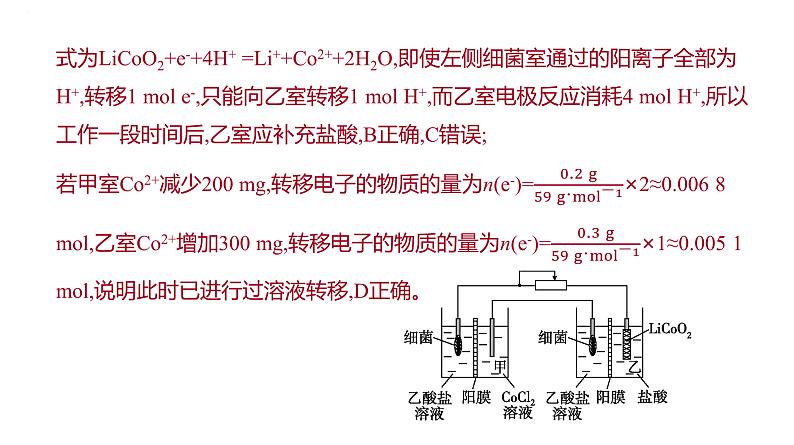 2024届高三化学一轮复习课件:模型认知——电化学中的“多池”与“多室”第7页