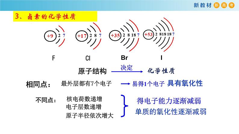 高一化学同步教学课堂 人教版2019必修第一册 4.1.4 原子结构与元素性质卤族元素课件PPT06