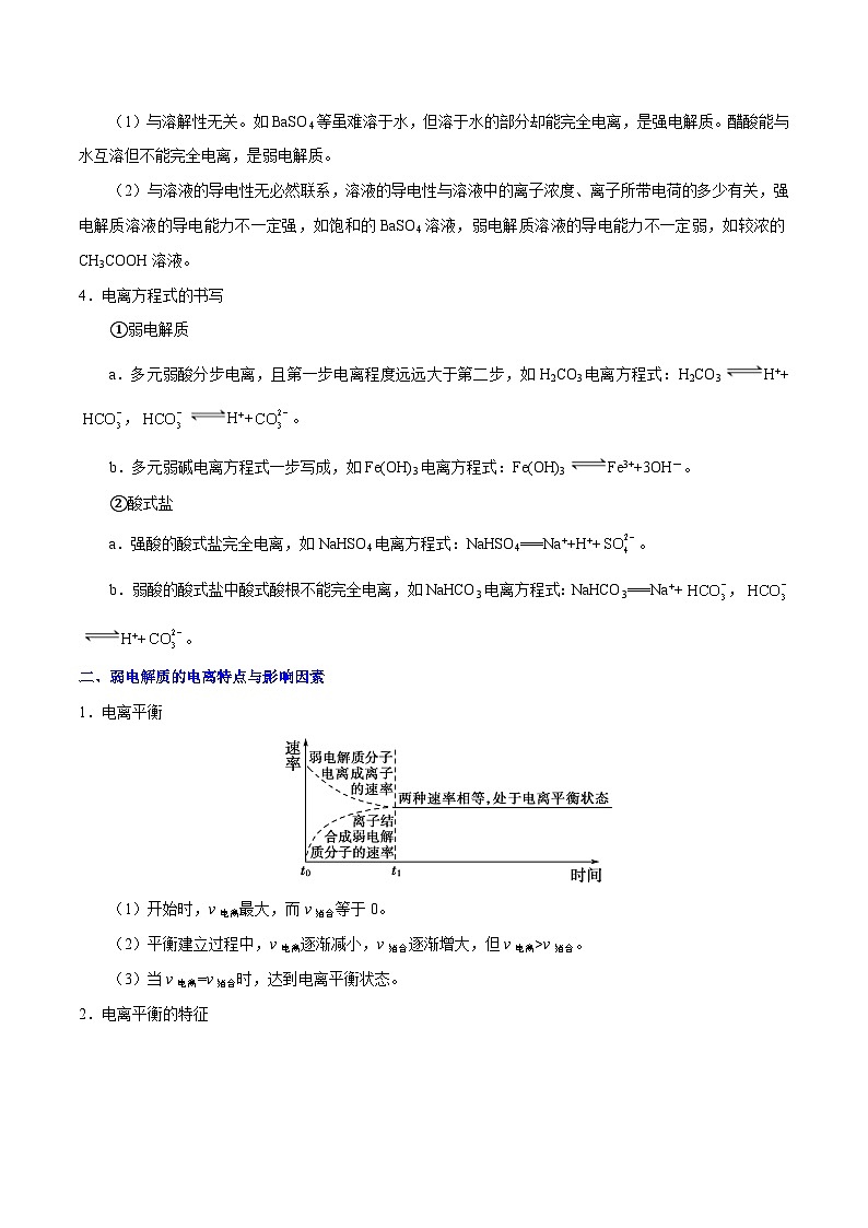 高考化学 考点42 弱电解质的电离平衡学案(含解析)第2页