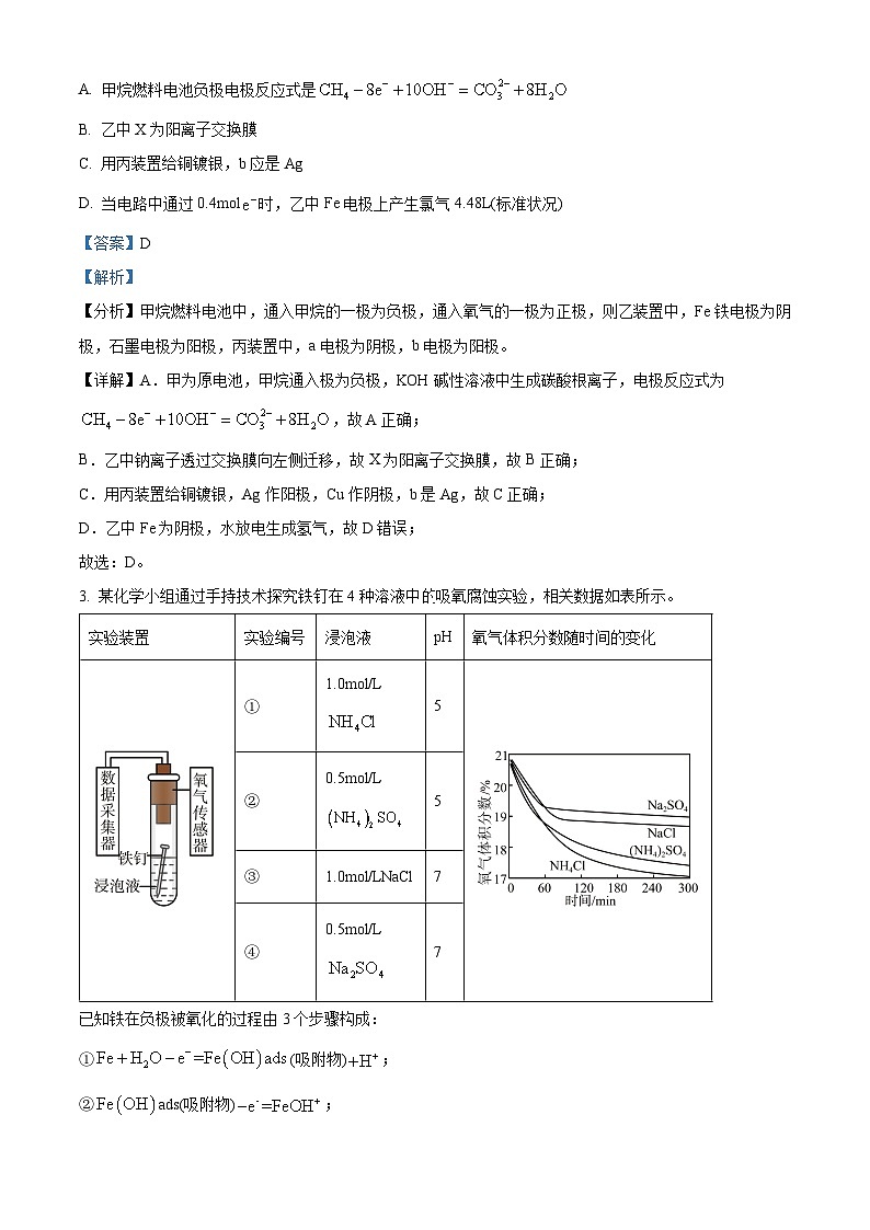 河北省邢台市第一中学2022-2023学年高二上学期期末考试化学试题(解析版)02