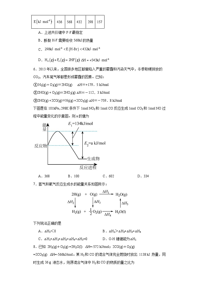 1.2.2反应热的计算知识梳理+练习-人教版化学选择性必修103