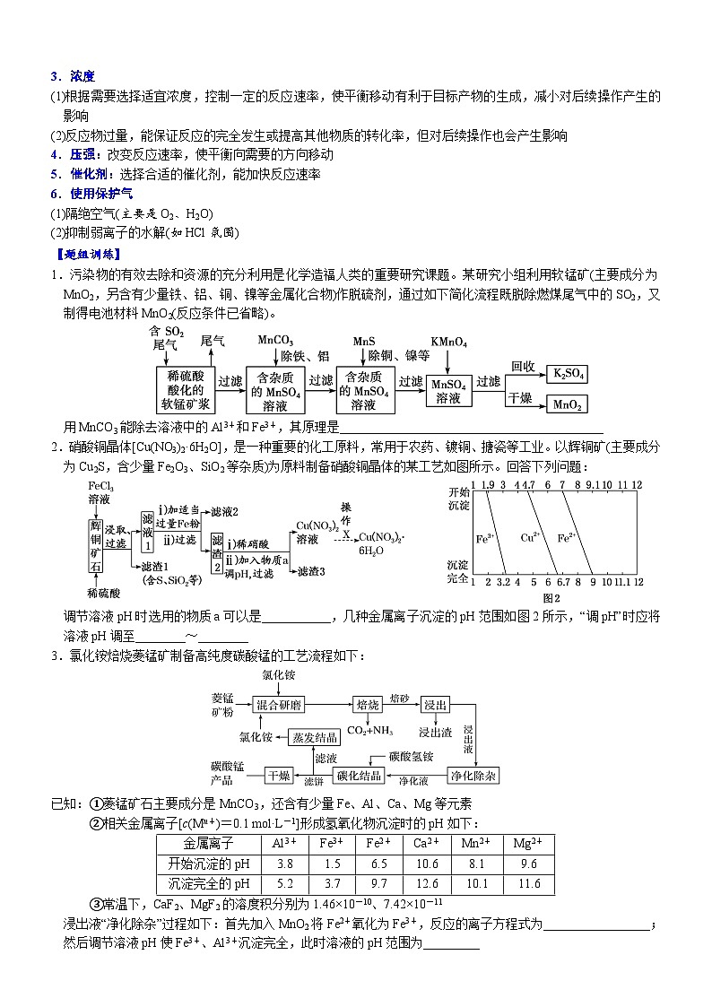 2023届高三化学二轮复习 02 常考题空2 转化过程中反应条件的控制方法02