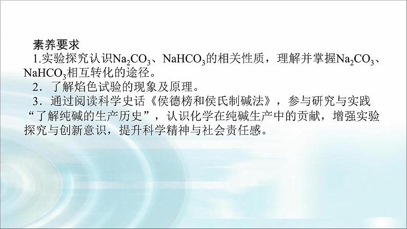 高中化学必修第一册2-1-3碳酸钠和碳酸氢钠 焰色试验课件02