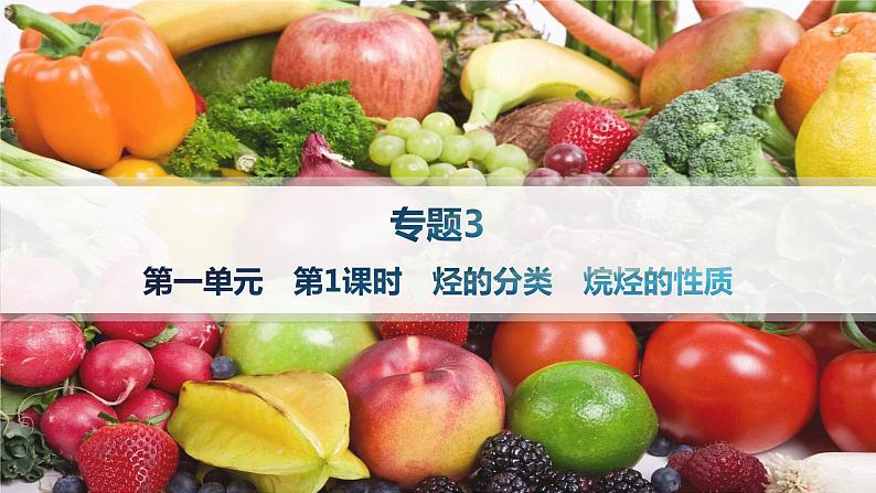 3.1.1 烃的分类 烷烃的性质课件 2023-2024学年高二化学选择性必修3第1页