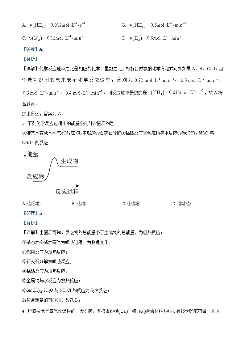 甘肃省武威市天祝一中、民勤一中、古浪一中等四校2023-2024学年高二化学上学期期中联考试题(Word版附解析)第2页