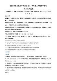 湖北省武汉市部分重点中学2023-2024学年高二上学期期中联考化学试题（Word版附解析）