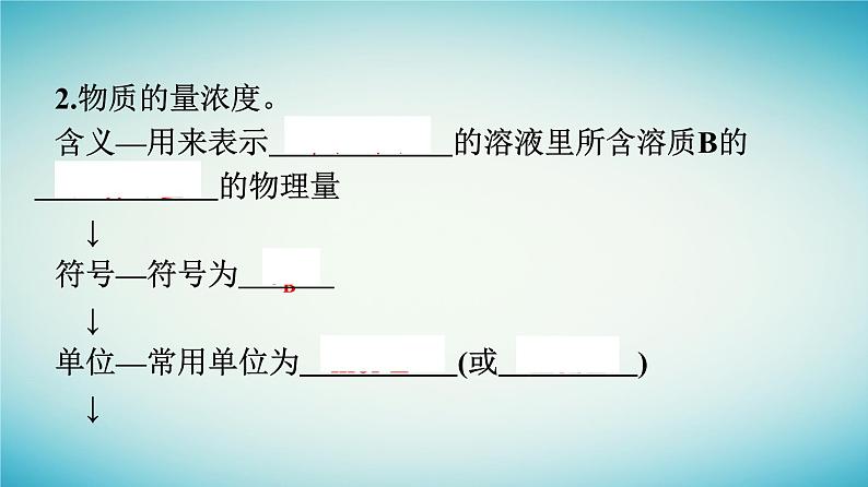 浙江专版2023_2024学年新教材高中化学第2章海水中的重要元素__钠和氯第3节物质的量第3课时物质的量浓度课件新人教版必修第一册第5页