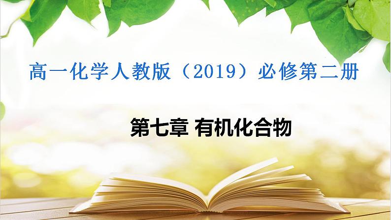 7.3.1乙醇 课件+分层作业(原卷+解析卷)01