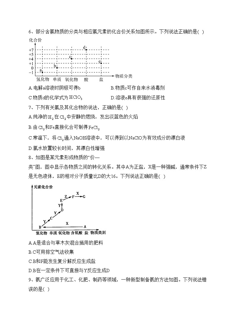 专题五 非金属元素及其化合物——2024届高考化学二轮复习模块精练 【旧教材通用版】(含答案)03