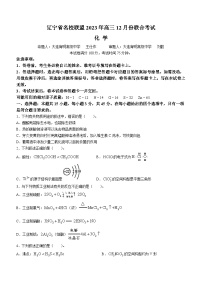 2024辽宁省名校联盟高三上学期12月联合考试化学含解析