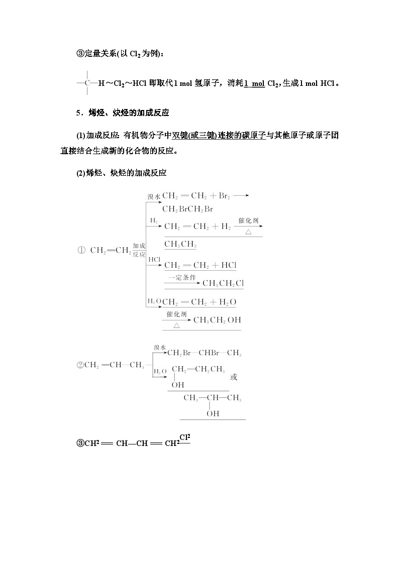 2024届高考化学一轮复习专题9第47讲石油化工的基础物质——烃基础学案03