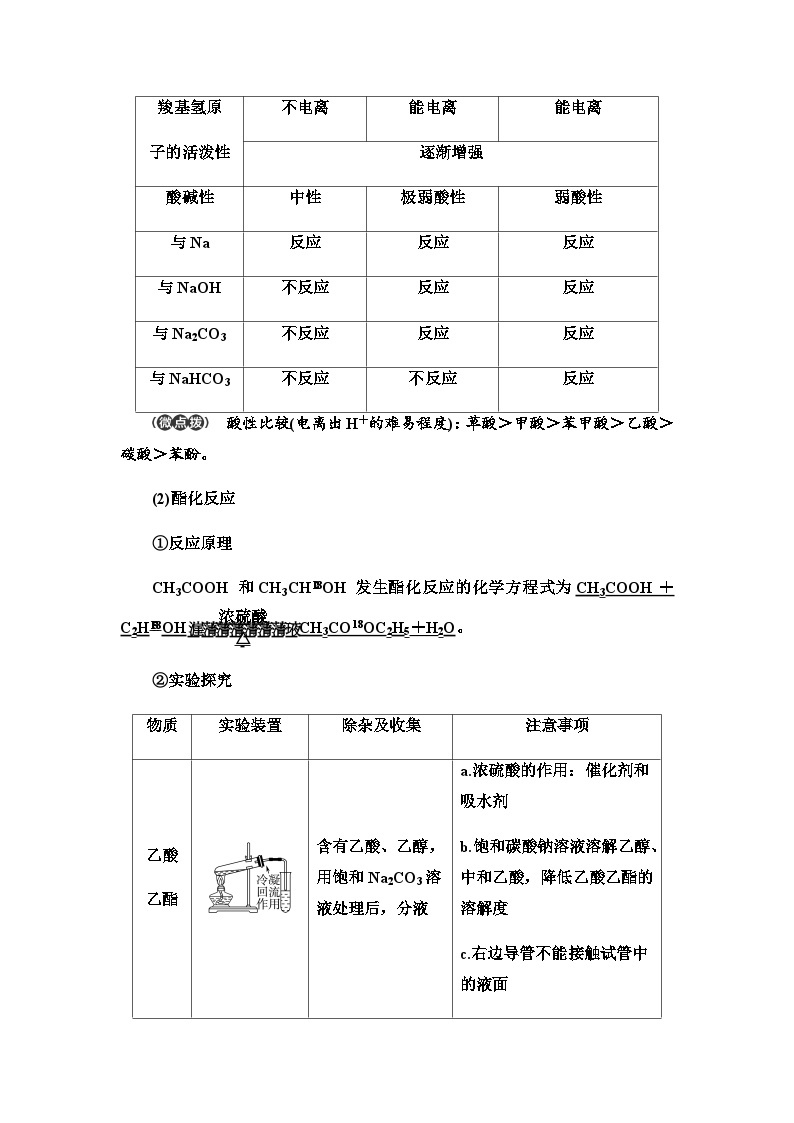 2024届高考化学一轮复习专题9第49讲羧酸酯胺和酰胺基础学案03