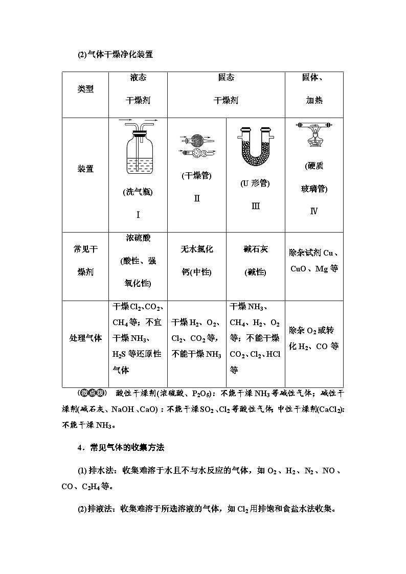 2024届高考化学一轮复习专题10第56讲常见气体制备方法及装置的研究能力学案第3页