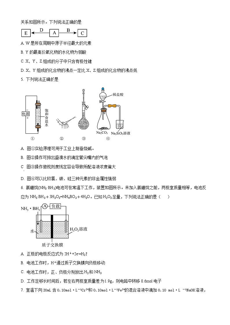 四川省广安第二名校2023-2024学年高三上学期10月月考理科综合化学试题 Word版无答案第2页