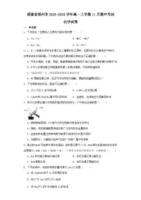福建省福州市2023-2024学年高一上学期11月期中考试化学试卷（含解析）