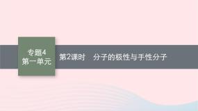 选择性必修2专题4 分子空间结构与物质性质第一单元 分子的空间结构授课课件ppt