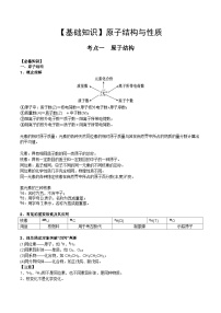 【化学up】高考化学全国版+ 结构与性质 01 考点一 原子结构（教师版）+讲义