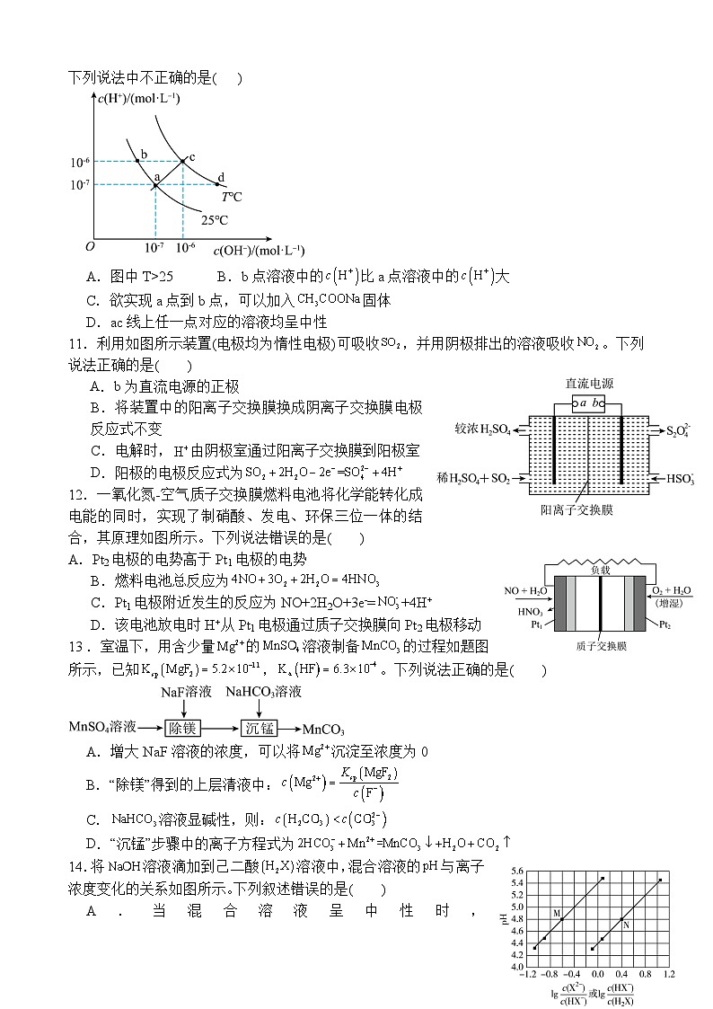 湖南省邵东市第三中学2023-2024学年高二上学期第三次月考化学试题03