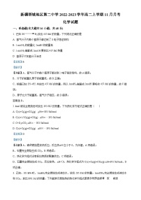 新疆塔城地区第二中学2022-2023学年高二上学期11月月考化学试题（解析版）