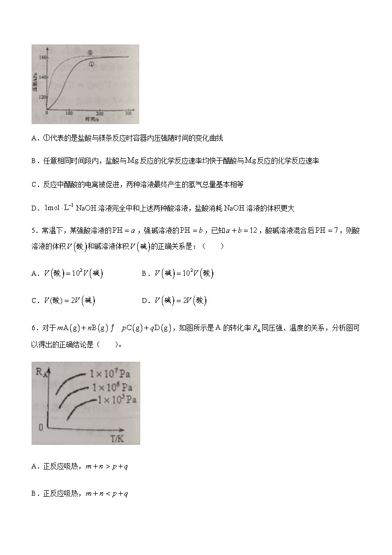 四川省内江市资中县资中二中2023-2024学年高二上学期12月月考化学试题02