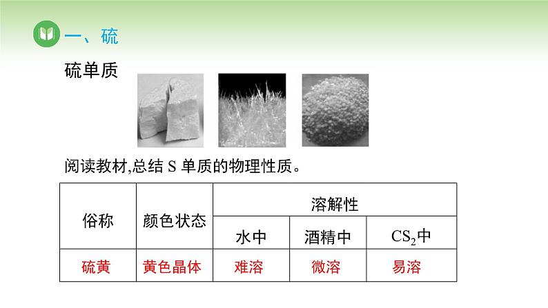 人教版高中化学必修二课件 第五章 第一节 第一课时 硫和二氧化硫(课件)04