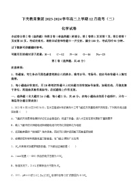 2023-2024学年云南省下关教育集团高二上学期12月段考（二）化学试题含答案