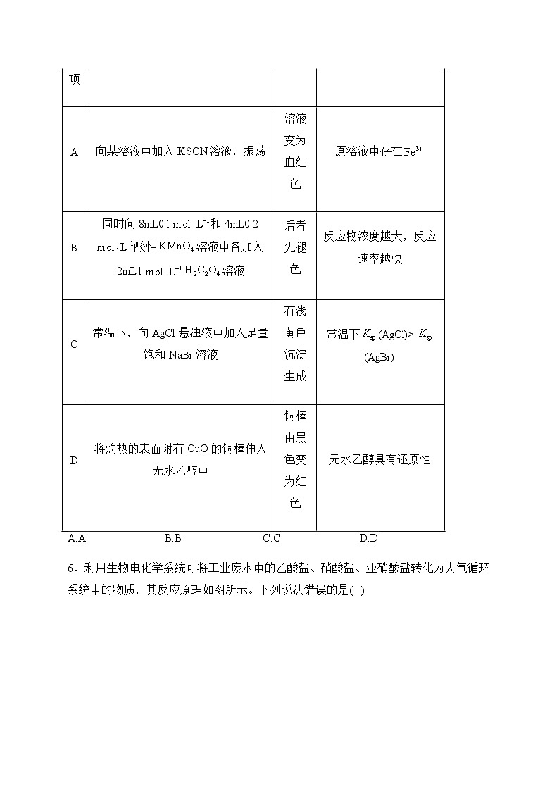 陕西省宝鸡市陈仓区2023届高三教学质量检测(二)化学试题含答案03