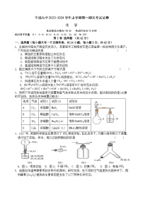 江西省宜春市丰城市第九中学2023-2024学年高一上学期1月期末考试化学试题（含答案）