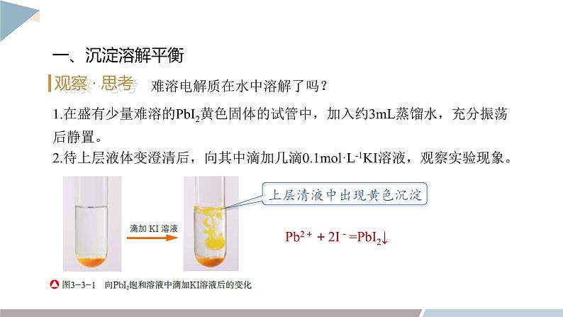 3.3 课时1 沉淀溶解平衡与溶度积 课件 高二化学鲁科版(2019)选择性必修104