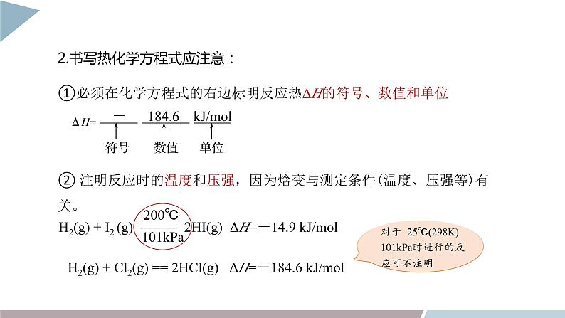 1.1 课时2 热化学方程式 课件 高二化学鲁科版(2019)选择性必修1第5页
