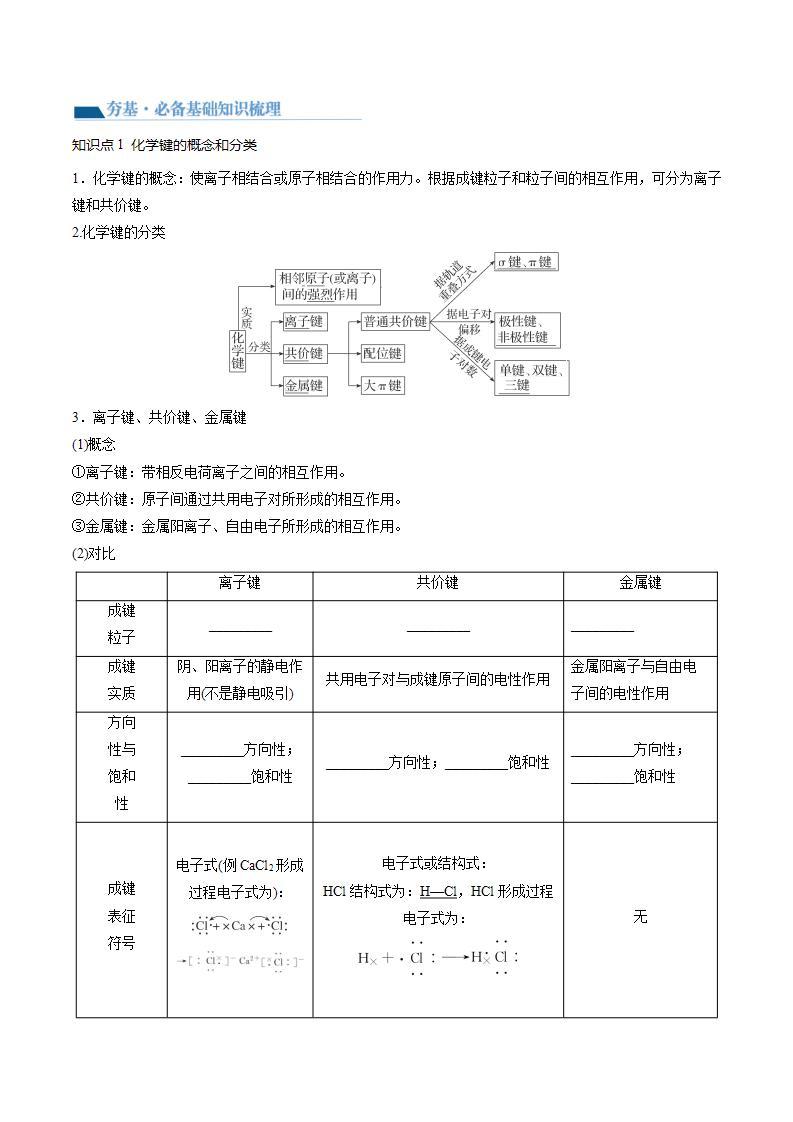 新高考化学复习讲义+练习+练习 第18讲 化学键（讲义）（原卷版+解析）03