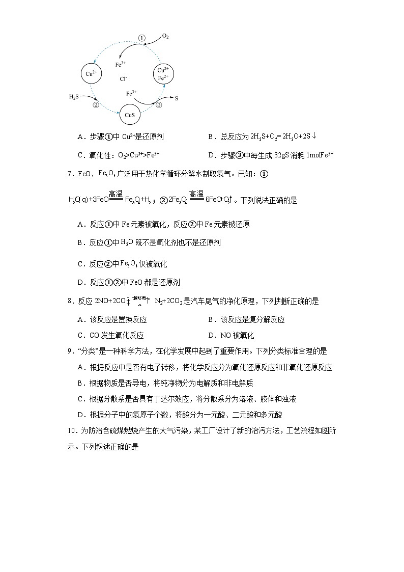 1.3氧化还原反应 随堂检测 高中化学人教版(2019)必修第一册第2页