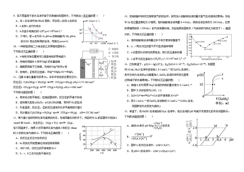 福建省八县(市、区)一中2023-2024学年高二上学期期末联考化学试卷(Word版附答案)第2页