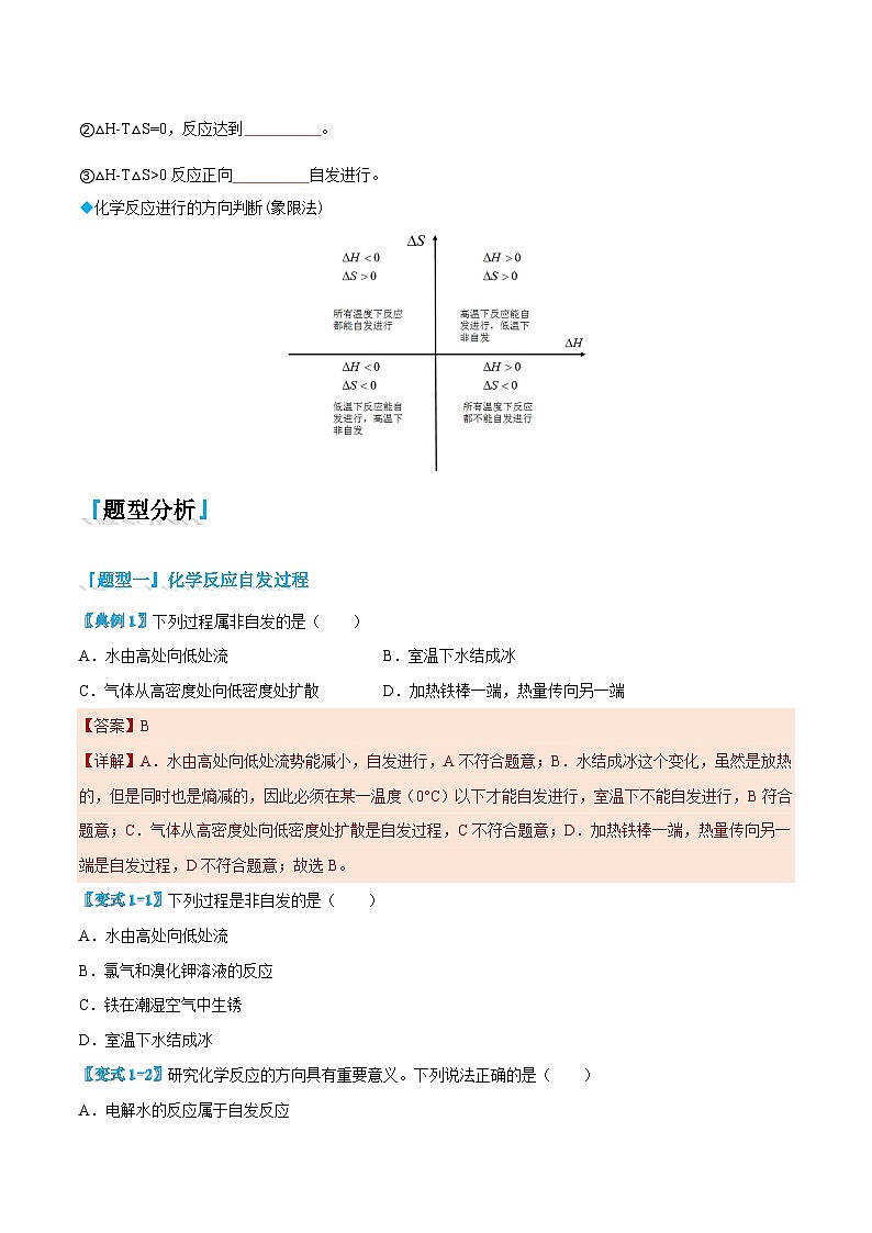 2.3 化学反应的方向-高二化学同步讲与练(人教选择性必修1)02