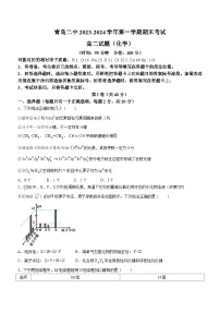 山东省青岛市第二中学2023-2024学年高二上学期1月期末化学试题