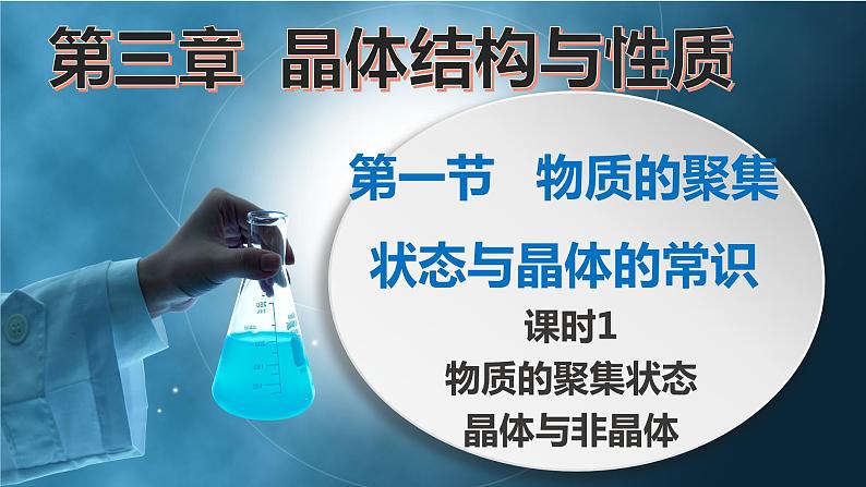 3.1.1物质的聚集状态与晶体的常识(第1课时 物质的聚集状态)(课件精讲)-【名课堂精选】2022-2023学年高二化学同步课件精讲及习题精练(人教版2019选择性必修2)第1页