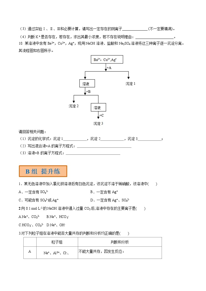 第3讲 离子反应的应用-【高效备考】2024年高考化学一轮复习讲义+分层练习03