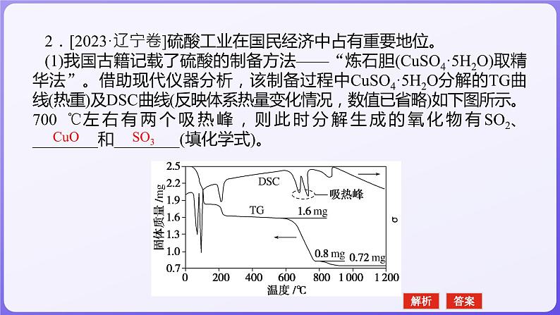 2024届高三化学二轮复习 专题十三 化学反应原理综合考查 课件第8页