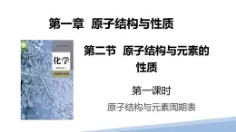 第一章第二节原子结构与元素的性质第一课时 2024年高二选择性必修2《物质结构与性质》精品课件