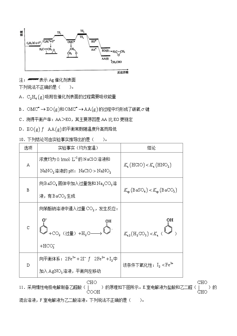 2024北京东城区高三上学期期末考试化学含答案03