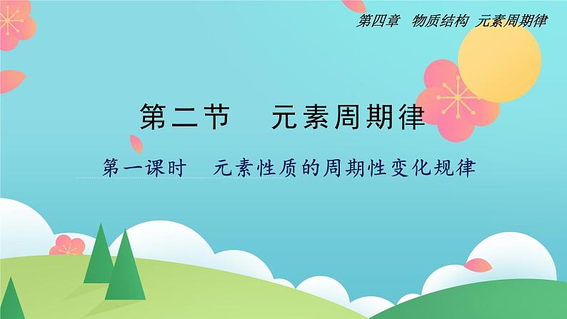 4.2.1 元素性质的周期性变化规律(精讲课件)-高一化学同步学习高效学讲练(人教版必修第一册)01