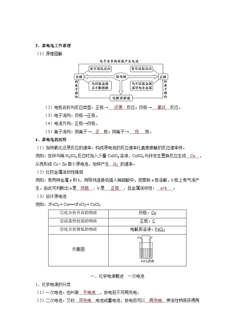 化学必背知识手册分类第四章 化学反应与电能-【知识手册】(人教版选择性必修1)(教师版)13第2页