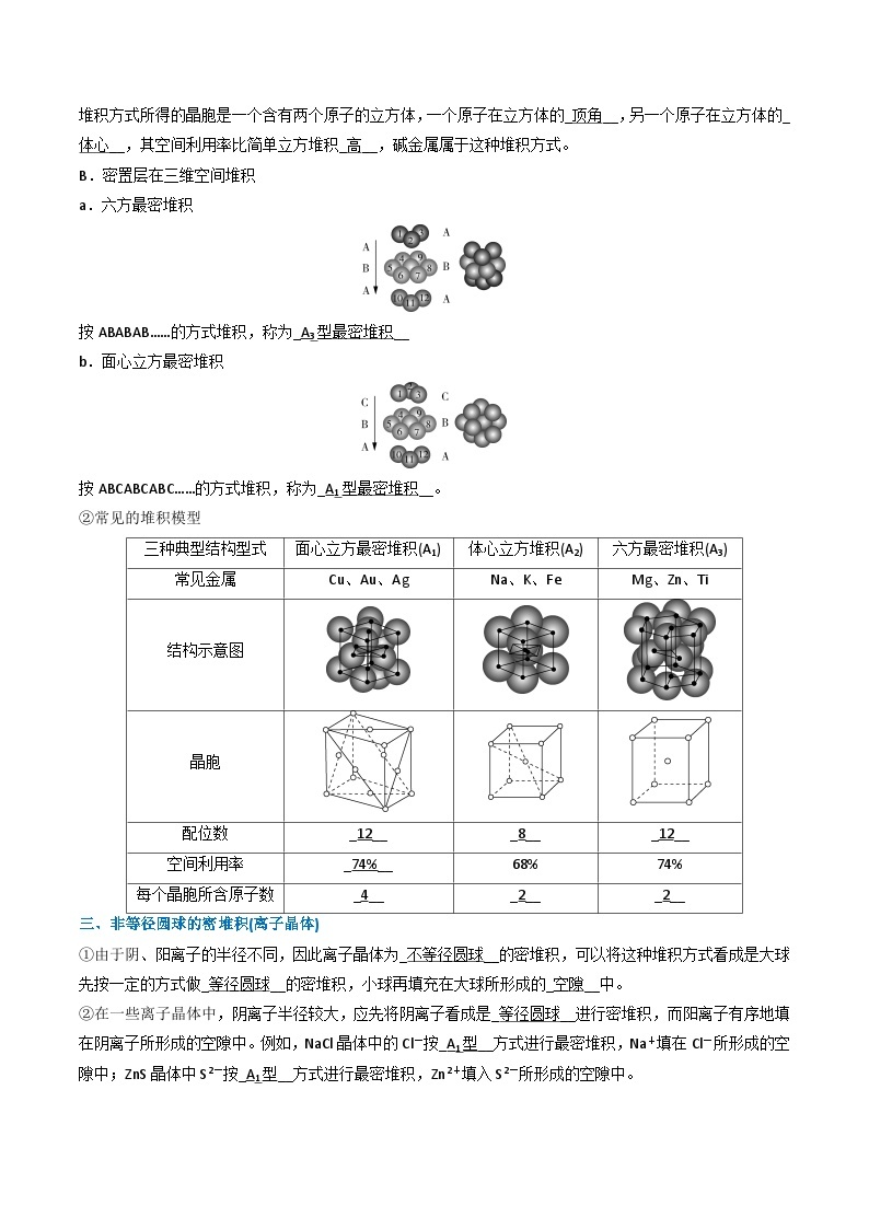 微题型02 晶体结构及相关计算-2024年高考化学二轮热点题型归纳与变式演练（新高考通用）03