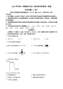 浙江省温州市2023-2024学年高二上学期期末化学试题（Word版附解析）