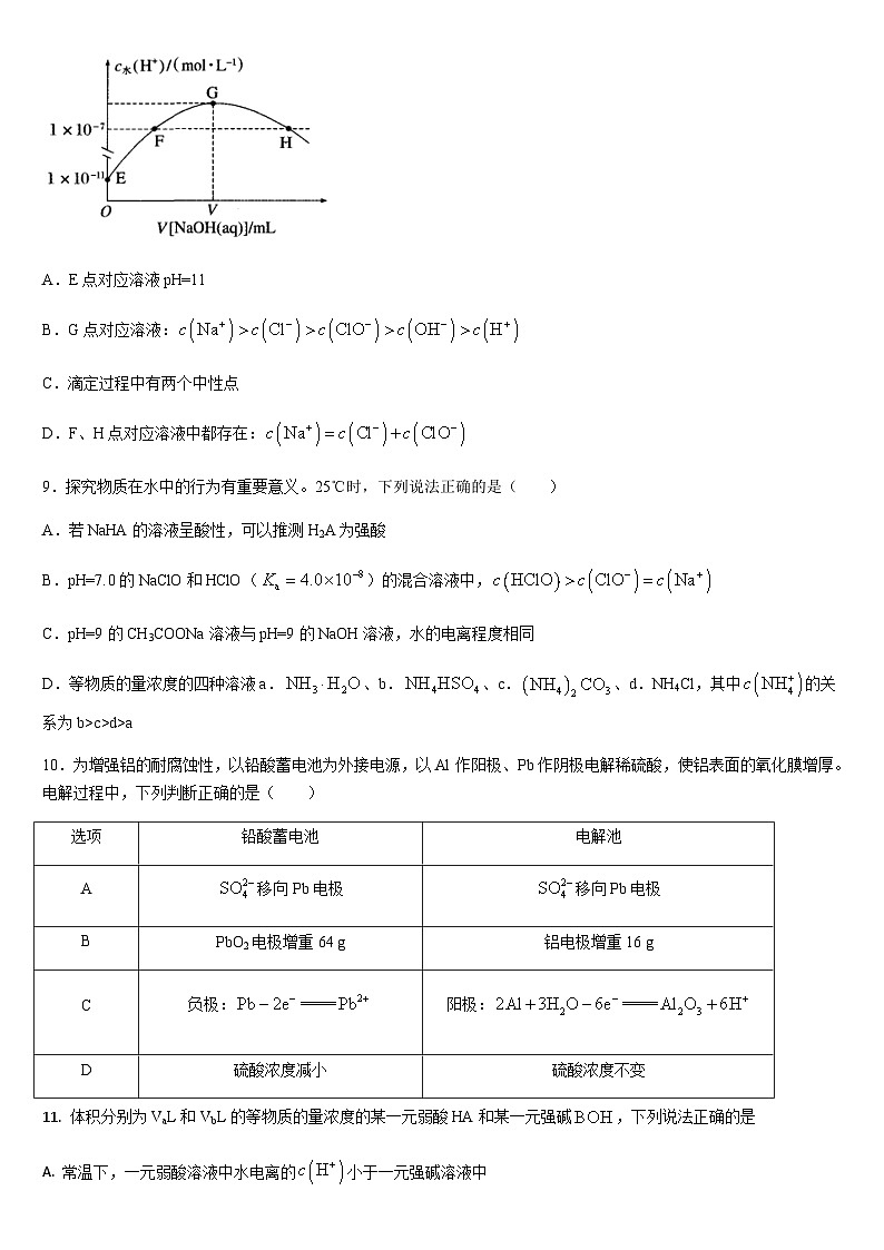 吉林省梅河口市2023-2024学年高二下学期开学考试化学试题(含答案)03
