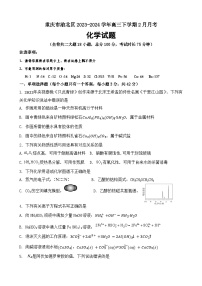 重庆市渝北区2023-2024学年高三下学期2月月考化学试题(含答案)