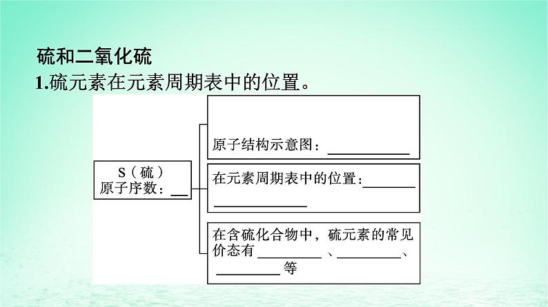 2024春高中化学第5章化工生产中的重要非金属元素第1节硫及其化合物第1课时硫和二氧化硫课件(人教版必修第二册)第5页